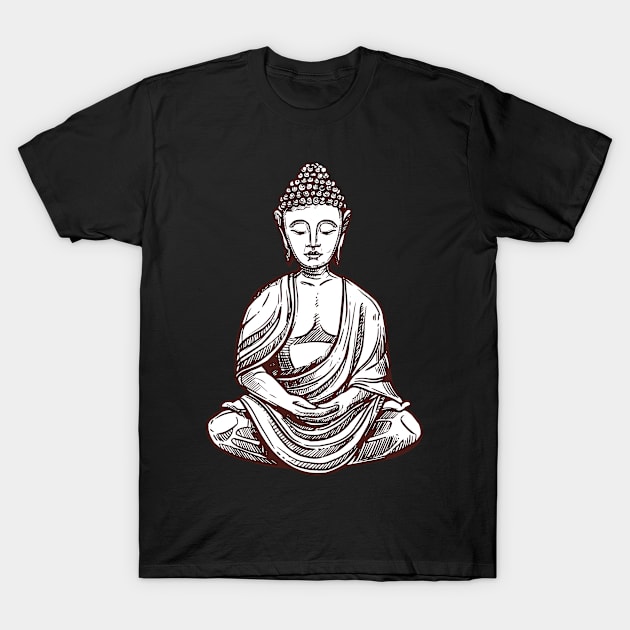 Statue of Buddha T-Shirt by TrendX